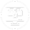 hi-tech nomads icon representing digital nomad lifestyle and van life travel