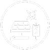solar seekers icon for rv boondockers of a solar power setup for campers and rvers